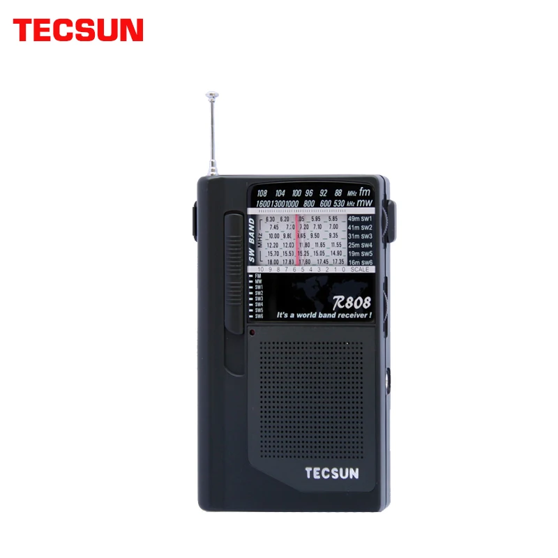

TECSUN R-808 Portable FM/MW/SW Full Band Mini Speaker Radio
