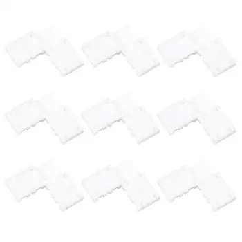 

10PCS Corner Connector Light Long Service Life Durable Lamp L Shape Connector for Decoration Light Atmosphere Light RGB Light