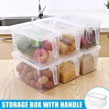 Кухонный Контейнер для хранения продуктов, чехол, контейнер для холодильника с ручкой, многофункциональный HTQ99