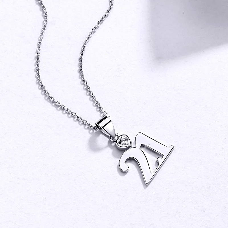 925 Sterling Silver Number 21 Pendant 