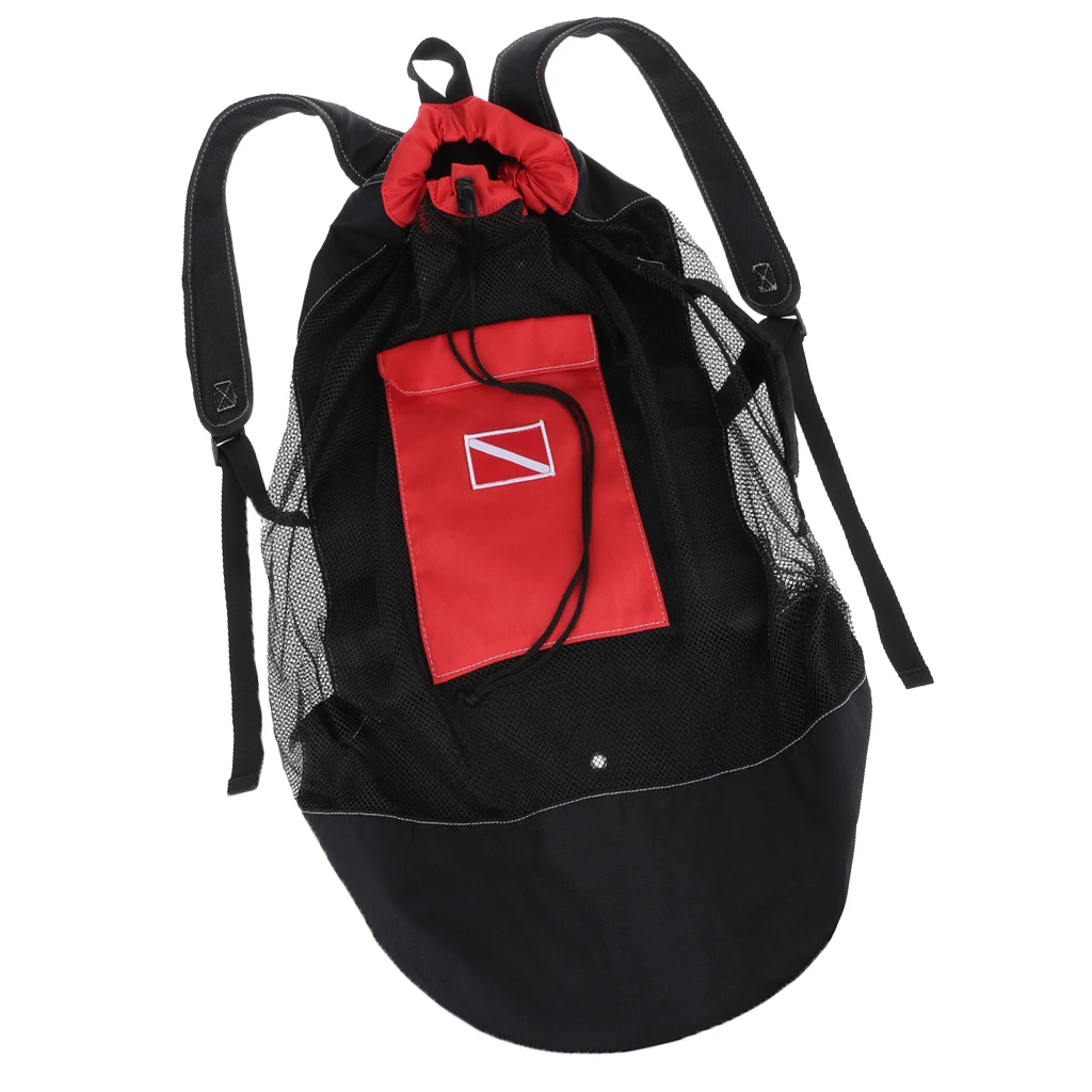 Scuba Diving Snorkeling Mesh Backpack Dive Gear Dry Bag Sack Pack Scuba Diving Mesh Backpack for Water Sports