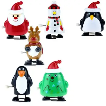 

1 Set of Christmas Clockwork Toy Practical Durable Walking Elk Toy Christmas Clockwork Toy Wind-up Toy for Christmas Party Kids