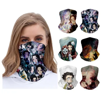 

Demon Slayer Cosplay Cycling Balaclava Neck Tube Scarf Face Mask Bandana