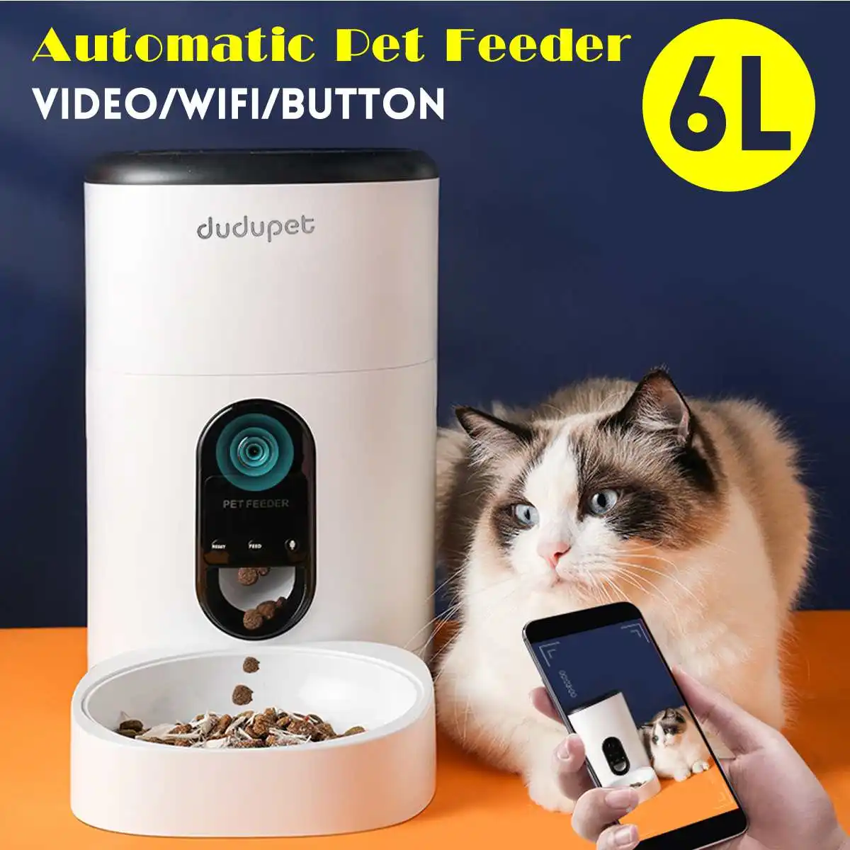 Automatic Pet Feeder Pf 19 Notice En Français Mangeoire Automatique Pour Animaux De Compagnie, 6l, Pour Chats, Contrôle  Par Application, Chronomètre D'alimentation, Enregistreur Vocal,  Distributeur De Nourriture Pour Chiens, Vidéo/wifi/bouton - Chien  Alimentation - AliExpress