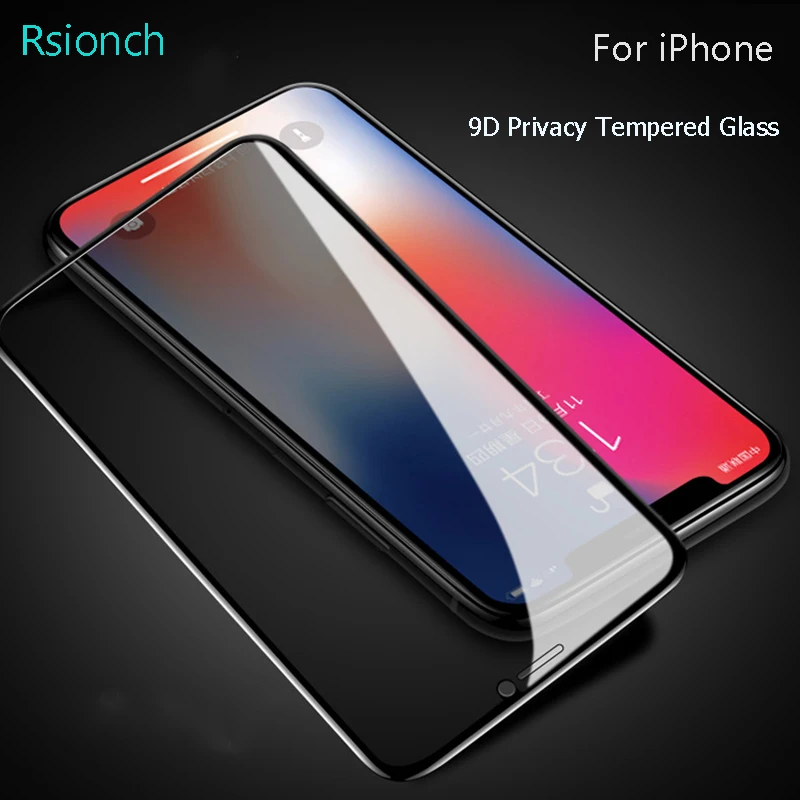 

Rsionch Anti-Spy Protective Glass For 2019 New iPhone 11 Pro Max 11 Pro 11 XS Max XR Privacy Tempered Glass On iPhone 11 Pro Max 11 Pro 11 8 7 6 6s Plus Screen Protector Flim for iPhone 8 7 6 6s 5 5s