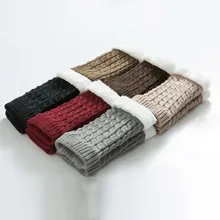 Гетры женские теплые гольфы зимние вязаные однотонные вязаные гетры теплые гетры длинные носки