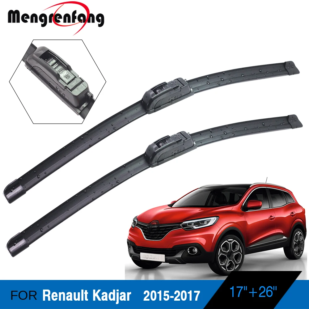 For Renault Kadjar 2015 2016 2017 Car Accessories Front Windscreen Wiper Soft Rubber Frameless Blades | Автомобили и мотоциклы