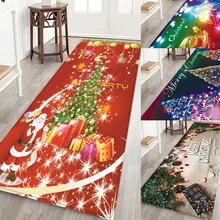 Коврик для двери Санты, Рождественский коврик, праздничный коврик для кухни, спальни, декоративный ковер