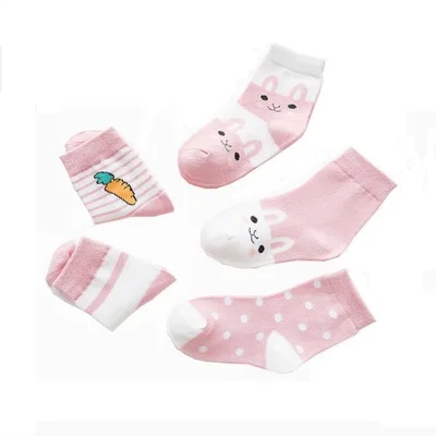 5 пар/лот, хлопковые носки для детей от 0 до 8 лет летние тонкие детские сетчатые носки с изображением животных милые носки для мальчиков и девочек - Цвет: 11