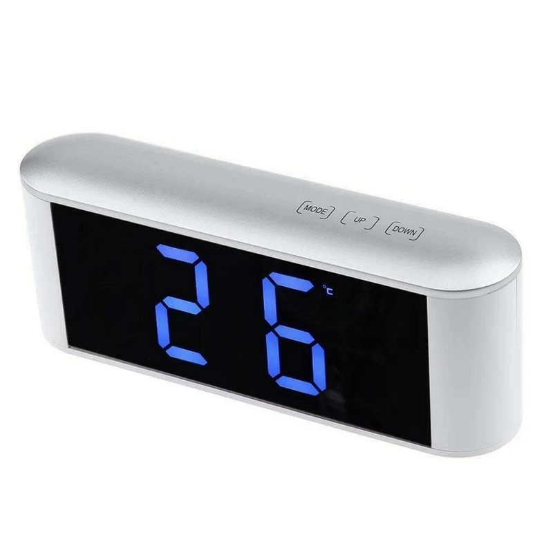 Ts-S25-Wb Press Button Led Mirror Clock