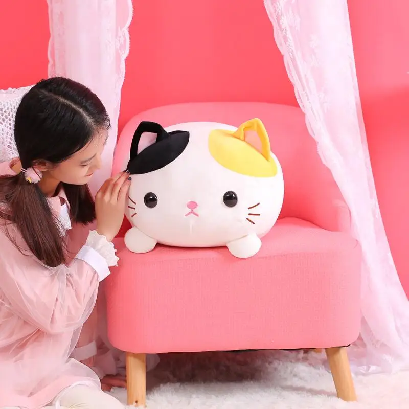 Хорошее качество толстый кот набивная Kawaii животное мультфильм Подушка милая для детей Детские куклы игрушка детский подарок