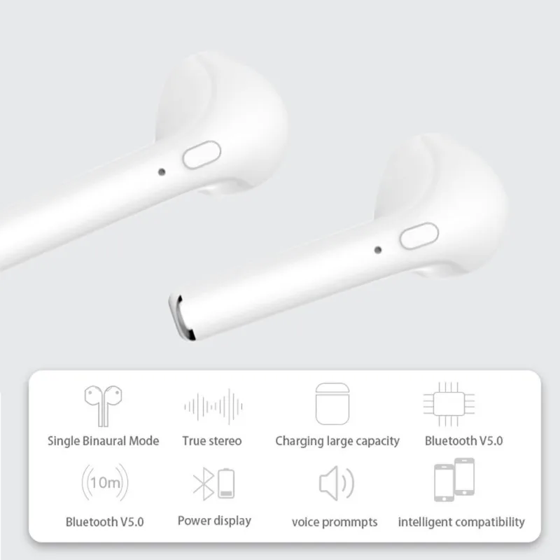 Double Earbuds Stereo Wireless TWS Hands Free Headset Accessories In ear Earphone For Bluetooth 5 0 360 Hours Long Standby Time