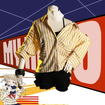

My Hero Academia Cosplay Himiko Toga Shirt Shorts Costume Boku no Hero Academia School Uniform Women Shorts Pajamas