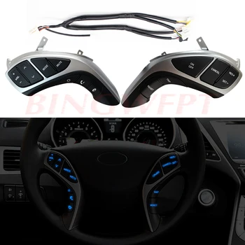 

For Hyundai Elantra 2012-2015 I30 Seven colors Multifunction Steering wheel button Audio and cruise control button Car steering