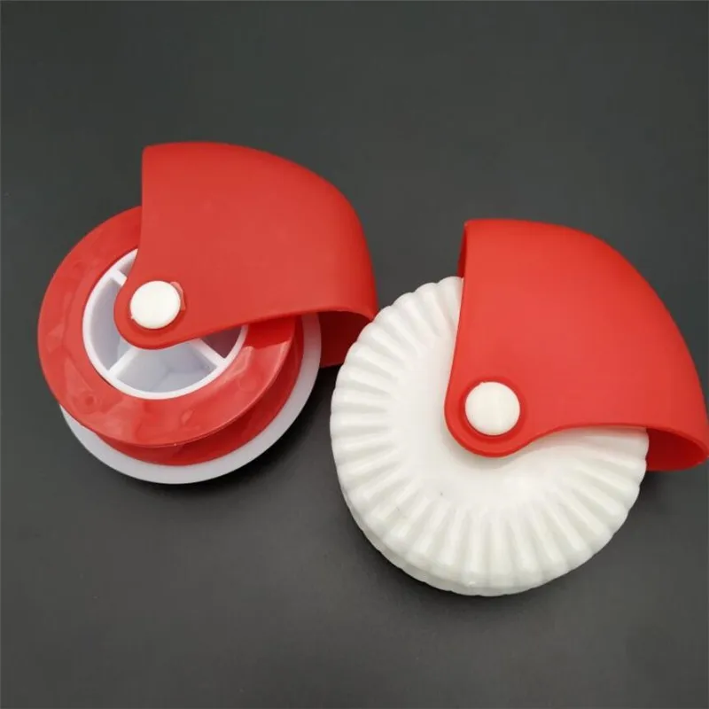 Pastry Dough Lattice Cutter Pizza Pie Decoration Gadget Plastic Roller Wheel Cutter Crust Noodle Roll Fancy Knife Baking