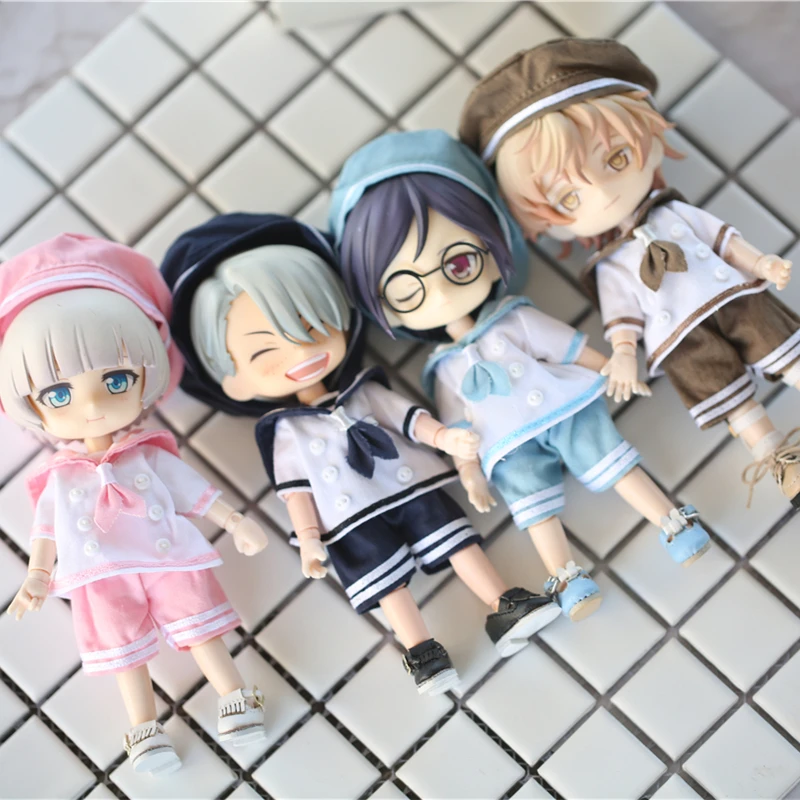 

Ob11 Molly body9 navy style school uniform 12 points BJD DOLL dress GSC DOLL Japanese school clothes doll accessories