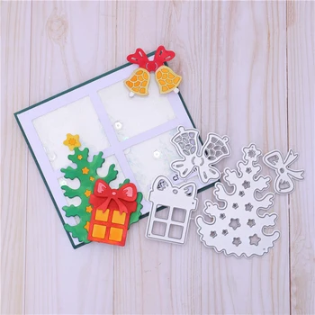

InLoveArts Christmas Tree Dies Bell Metal Cutting Dies Scrapbooking for Card Making DIY Embossing Cuts Craft Letter Dies