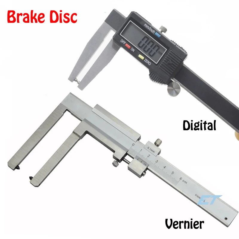 0-60mm/0-100mm digital Disk caliper Vernier Brake Disc Caliper Electronic Calipers Digital Rotor Gauge | Инструменты