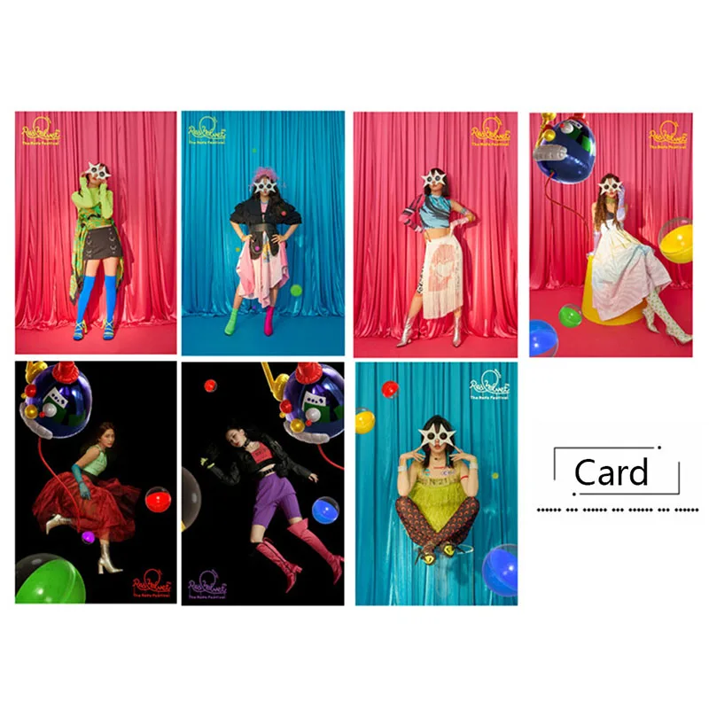 

24Pcs/Set Red Velvet The ReVe Festival Day Album Photocard Photo Card PVC Crystal Card Stickers For Bus Student Card