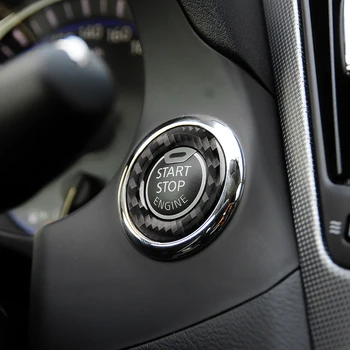 

Replacement For Infiniti Q50/Q60/Qx60 2014-2019 Engine Start Button Frame Ring Cover Car Interior Carbon Fiber Decor