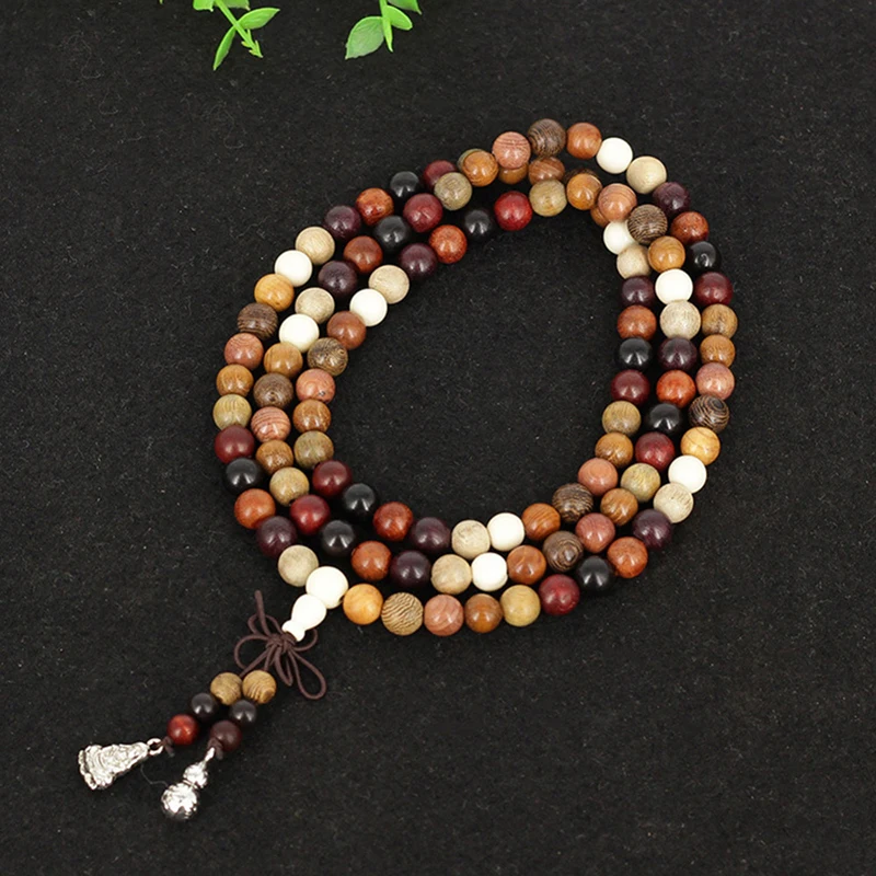 108-Beads-6-8mm-Variety-of-Sandalwood-Tibetan-Buddhist-Prayer-Beads-Bracelets-Buddha-Mala-Rosary-Wooden (1)