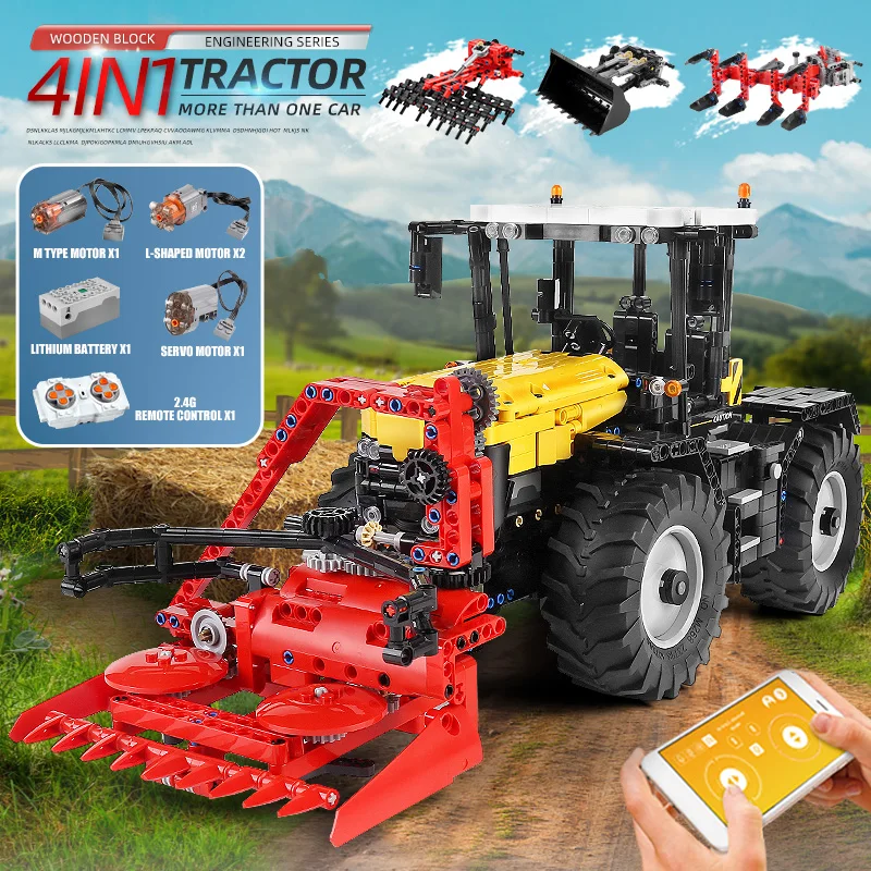 DHL 20006 Technic Motor power L350F модель колесного погрузчика совместимая с новыми 42030