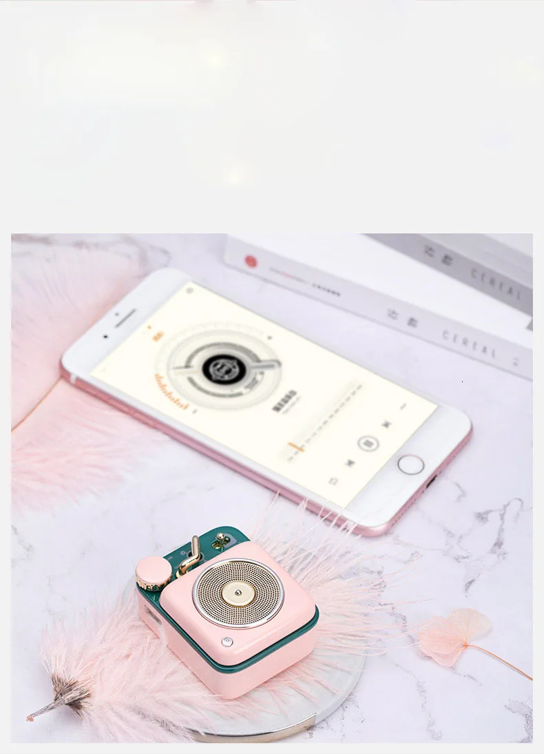 Xiaomi Mijia Cat King Atomic Record плеер B612 2 цвета Bluetooth интеллектуальное аудио портативный цинковый алюминиевый корпус динамик Mu D5