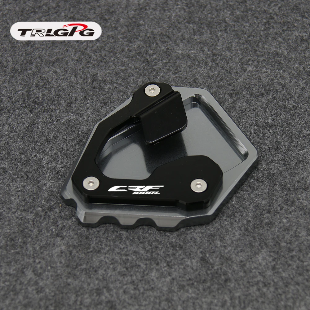 Мотоциклетная подножка сбоку удлинитель поддержка PlateFor Honda CRF1000L CRF 1000L Африка двойной ABS/DCT - Color: Titanium CRF1000L