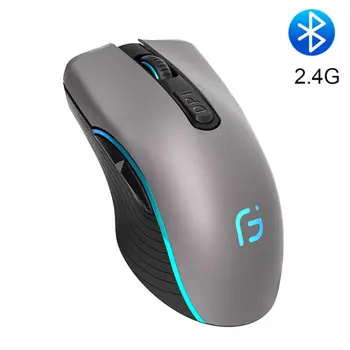 

2.4GHz USB Wireless Bluetooth Rechargeable Mouse Silent Gaming Office Mouse