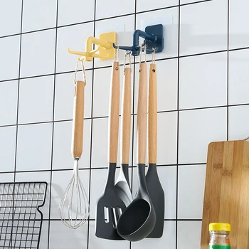 

Punch-free 360 Degree Rotatable Four-claw Storage Hook Kitchen Utensils Rack Creative Towel Hanger Home Clothes Shoes Sundries