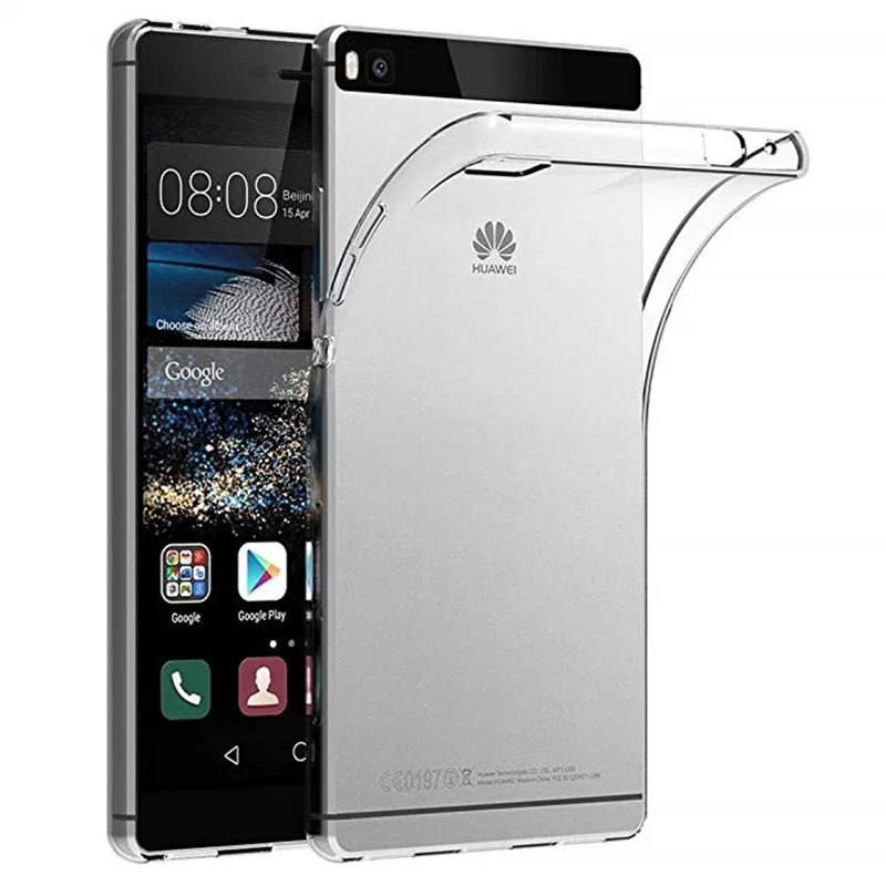 Чехол для Huawei P8 чехол Ascend P 8 прозрачный силиконовый из ТПУ телефона искусственный