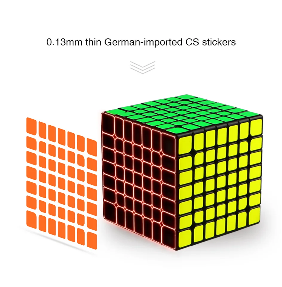 7x7x7 скоростные магические кубики, 7 слоев, черная головоломка без наклеек, 7*7*7, развивающие игрушки для детей, игрушки для взрослых