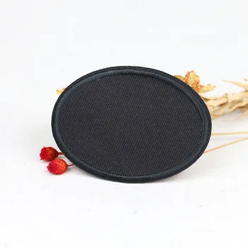 

Lulang 10Pcs Oval Black Cloth Patch Embroidery Ironing Patch Clothing Pants Repair Hand-sewn Supplies Patches For Clothing DIY