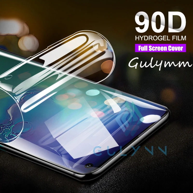 90D Curved Full Protective Hydrogel Film On The For Samsung Galaxy A10 A51 A20 A30 A40 A50 A70 M20 J4 A2 Core Screen Soft | Мобильные