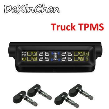 

Car Tire Pressure Auto Alarm System with 4 Sensors LCD Real-time Display