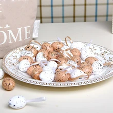 30 шт. креативное украшение пасхальные яйца пластиковое искусственное яйцо для дома вечерние подарки для детей Подарки для пасхи