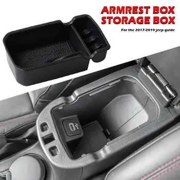 

Silicone Insert Storage Box for Jeep Compass 2017-2019 Center Console Armrest ABS Tray Organizer Auto Interior Accessories