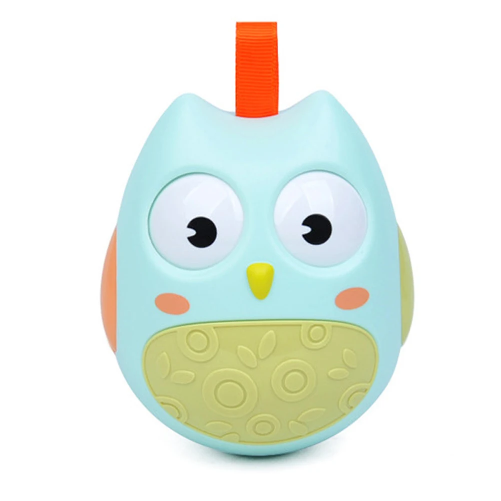 owl Игрушки неваляшки двигающиеся глаза безопасный нетоксичный без запаха встроенный бубенчик игрушки для домашних животных JS21 - Цвет: owl