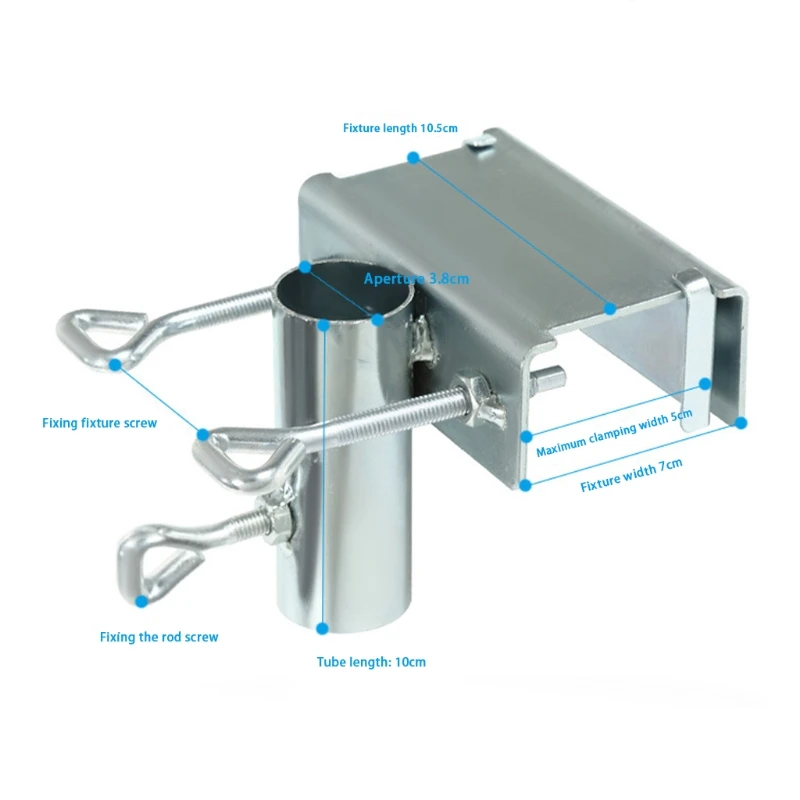Parasol Holder for Square Balcony Railings Sun Umbrella Holder for Balcony Railings Umbrella Clamp Sun Shade umbrella stand holder parasol base stand outdoor parasol accessories