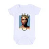 2020 Infant Newborn Bodysuits Baby Tupac 2pac Hip Hop Swag Print Short Sleeve Romper Fashion Jumpsuit Outfits Boys Girls Clothes 4
