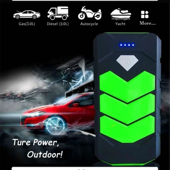

GKFLY Hight Power Car Jump Starter 12V Portable Power Bank Car Battery Booster Charger Starting Device For Diesel Petrol Car