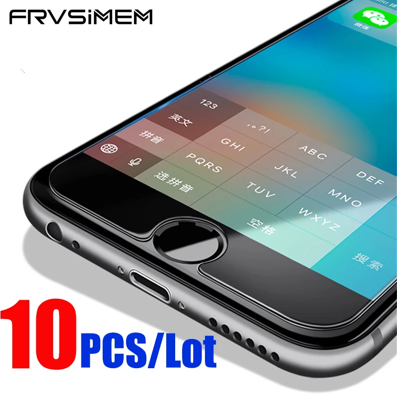 10 шт./лот 9H 2.5D Закаленное стекло для iPhone 12 Mini 11 pro X XS MAX XR 5 5s SE 6 6s 7 8 Plus 4s PC Защитная