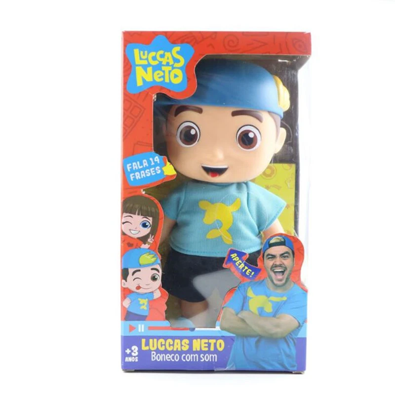 

25cm Luccas Neto Doll Action Figure Toys Vinyl Model Doll with Sound Children Christmas Gift Kids Toy Anime cartoon Dolls Toys