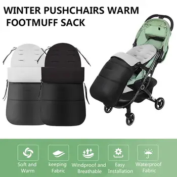 

Baby Stroller Sleeping Bag Foot Muff Windproof Down Cotton Warm Keeping Sleeping Bag For Winter Most Strollers In Stock