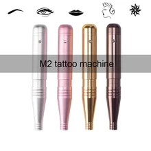 Татуировка пистолет перезарядки батареи постоянный макияж машина беспроводной с 8 мм винтовой картридж иголки для бровей татуировки губ подводка для глаз
