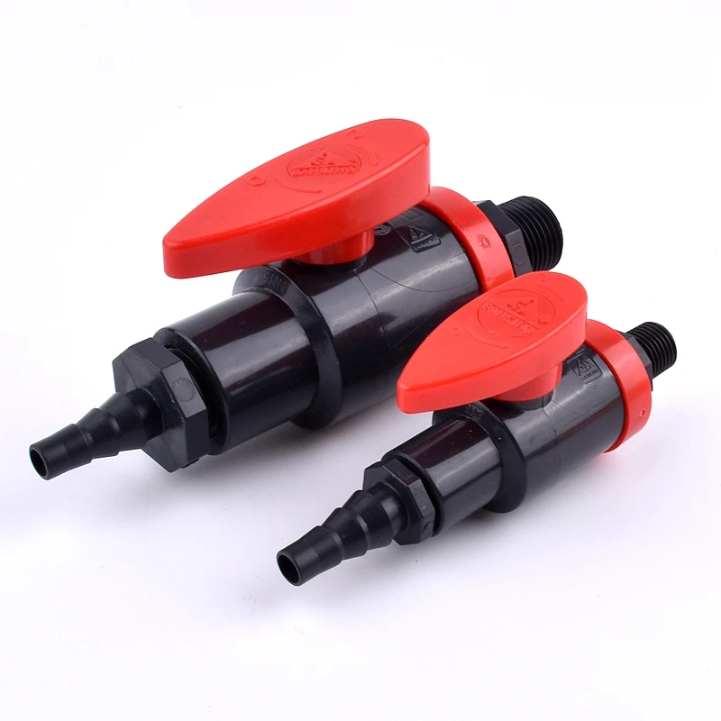 

1PC 1/4"~1/2" Male Thread PVC Pipe Sampling Valve O.D 8mm Pagoda Connector Garden Irrigation System Aquarium Fish Tank Fittings