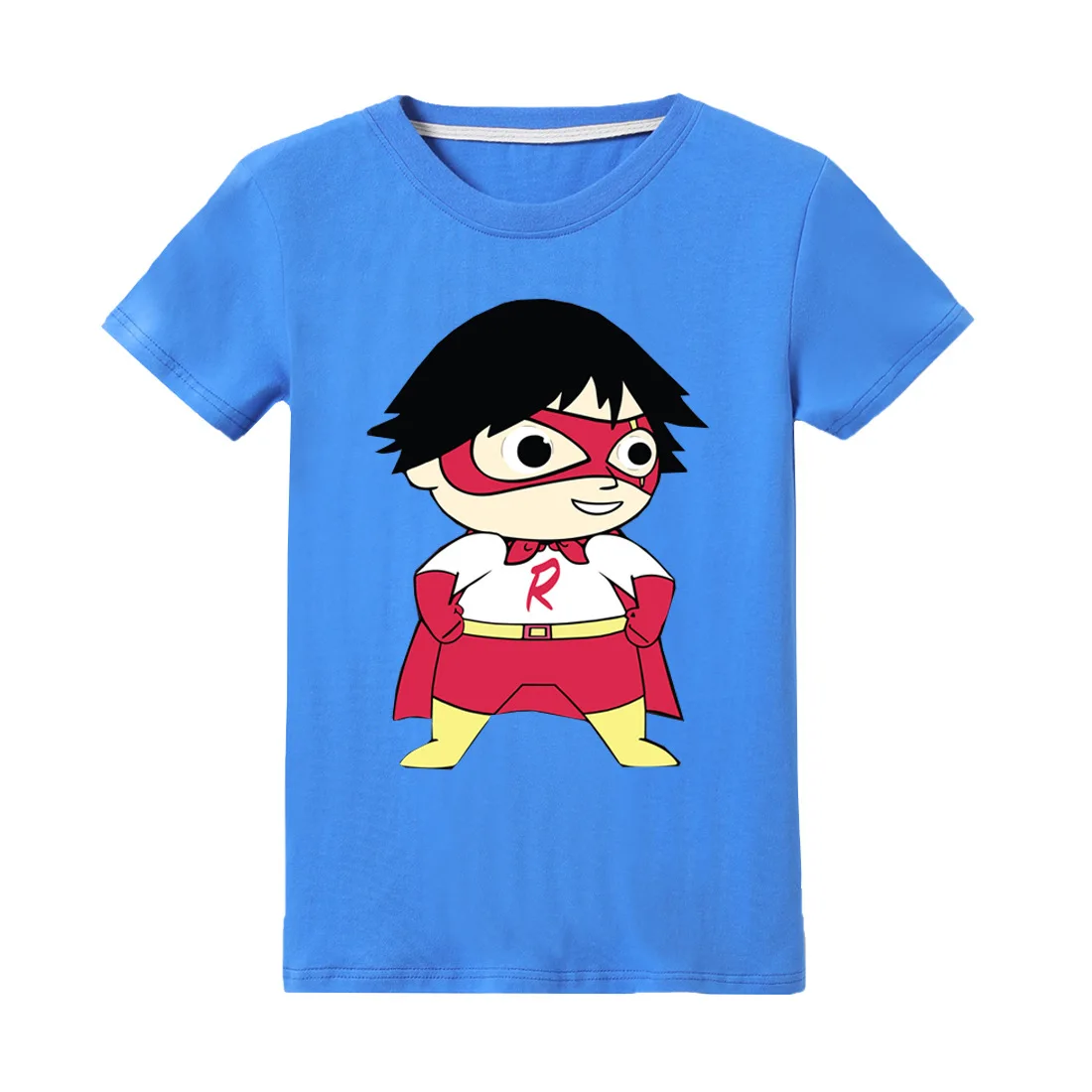 Летняя футболка для мальчиков и девочек с рисунком «Райан игрушки» хлопковая футболка «Ryan's World» футболки с короткими рукавами, топы, детская одежда для ролевых игр