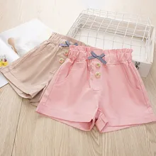 Модные кружевные шорты с бантом для девочек; коллекция года; летние детские шорты