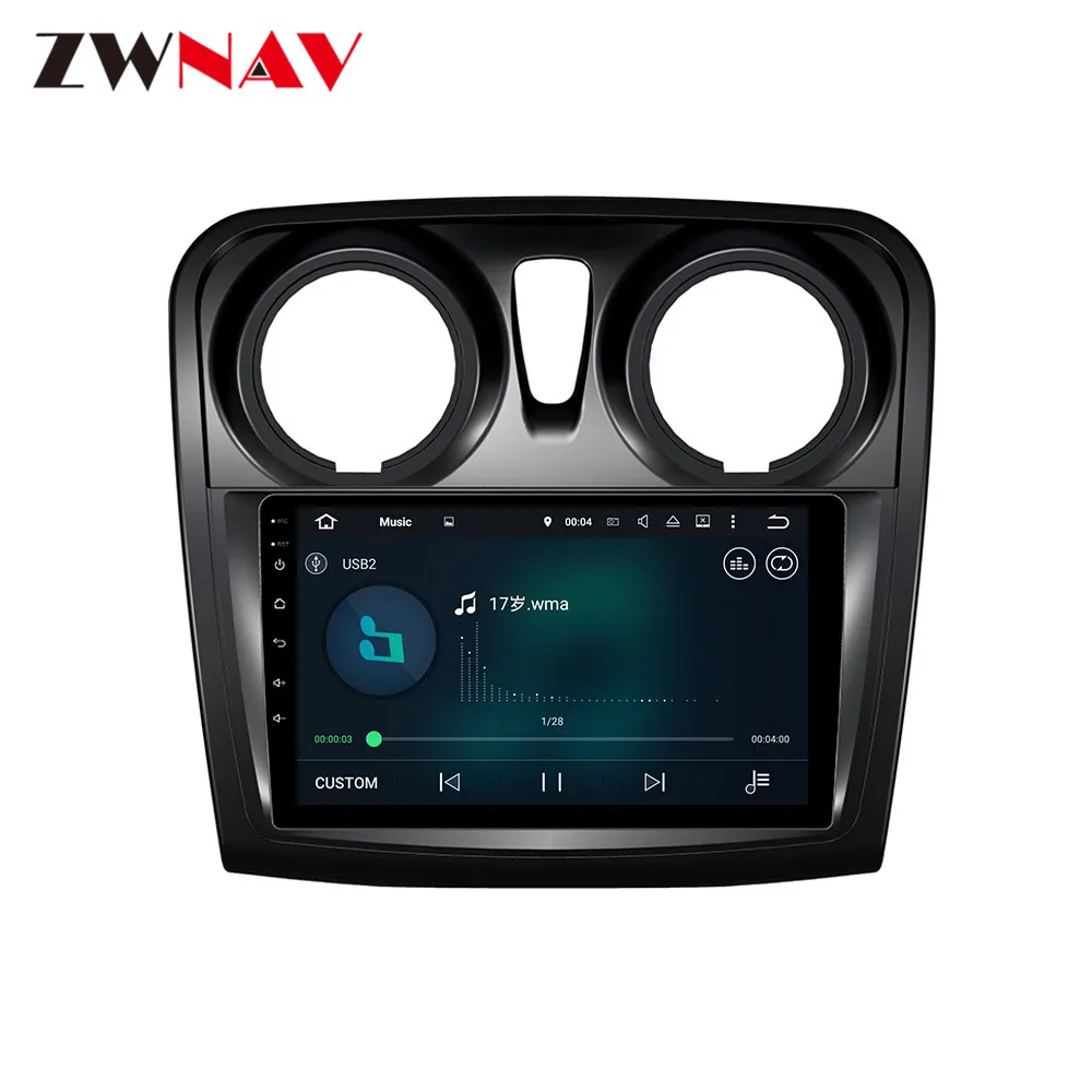 DSP Android 9 Автомобильный gps навигатор Автомобильный без DVD плеер для Renault Sandero/logan+ стерео радиоплеер магнитофон головное устройство