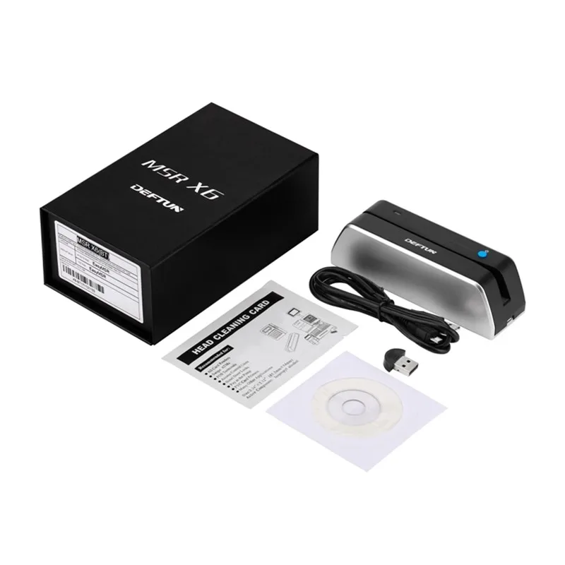 Считыватель магнитных карт Bluetooth MSRX6BT MSR X6BT USB совместимый с MSR605X msr206 msr|usb card reader|reader